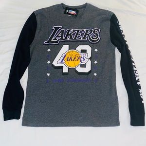 Los Angeles Lakers #48 NBA Gray Thermal Shirt Lrg